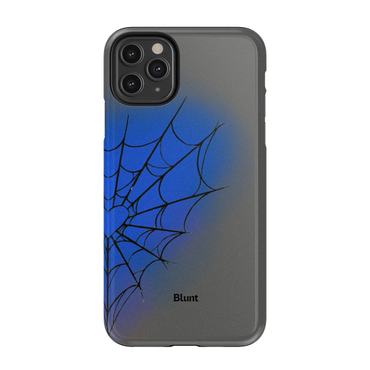 Grey Blue Web iPhone Case