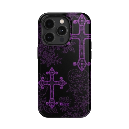 Purple Cross iPhone Case