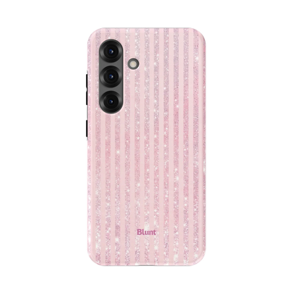 Pink Champagne Stripe Samsung Case