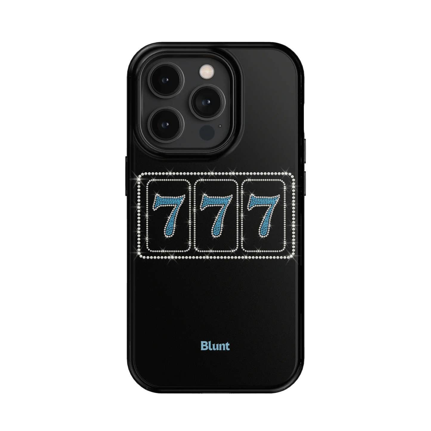 Blue Lucky 777 iPhone Case