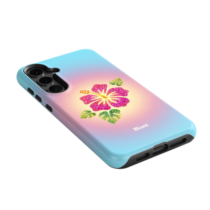 Hibiscus-Glow-samsung-case-Galaxy S24 Plus-2