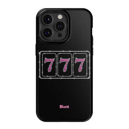 Pink Lucky 777 iPhone Case