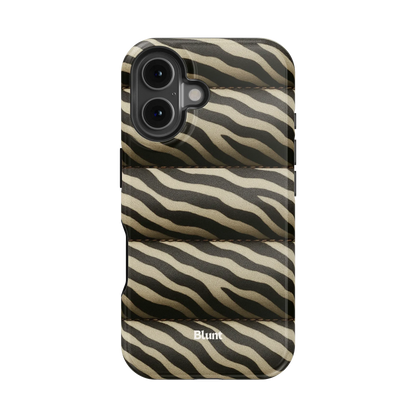 Zebra Puffer iPhone Case