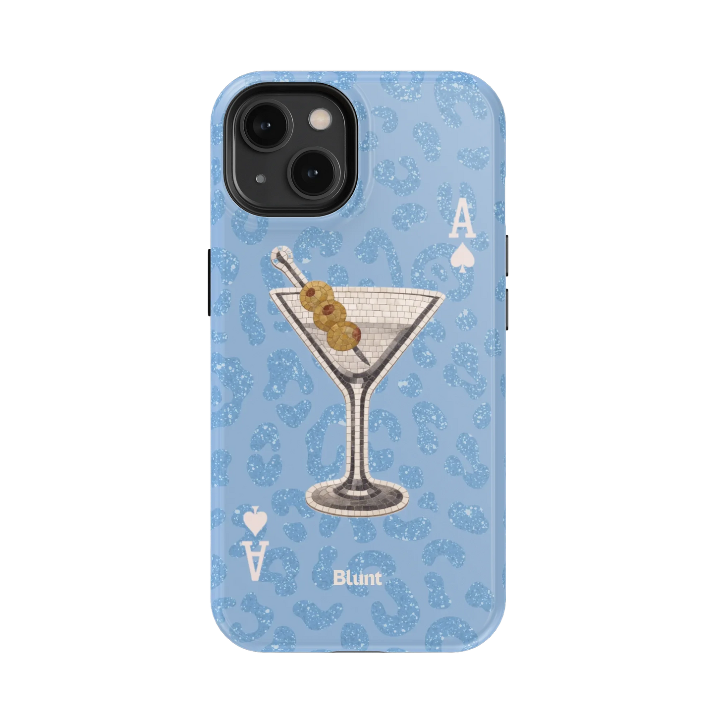 Blue Dirty Martini iPhone Case