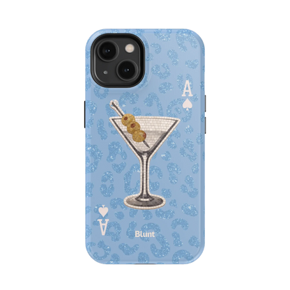 Blue Dirty Martini iPhone Case
