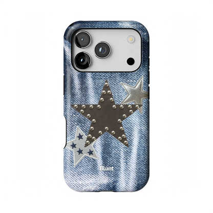 Denim Starstud iPhone Case