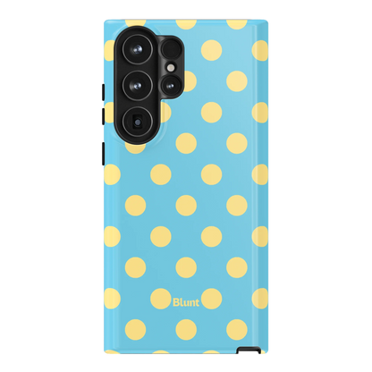 Blue Butter Polka Samsung Case