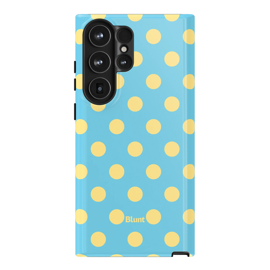 Blue Butter Polka Samsung Case