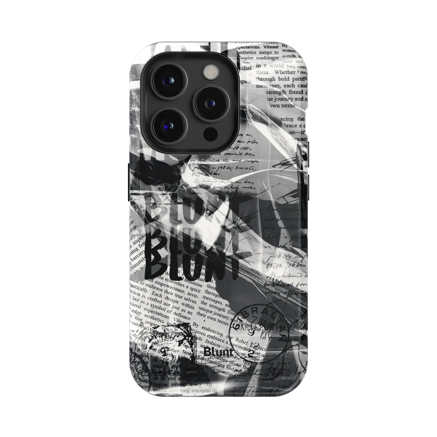 Black Love Letter iPhone Case