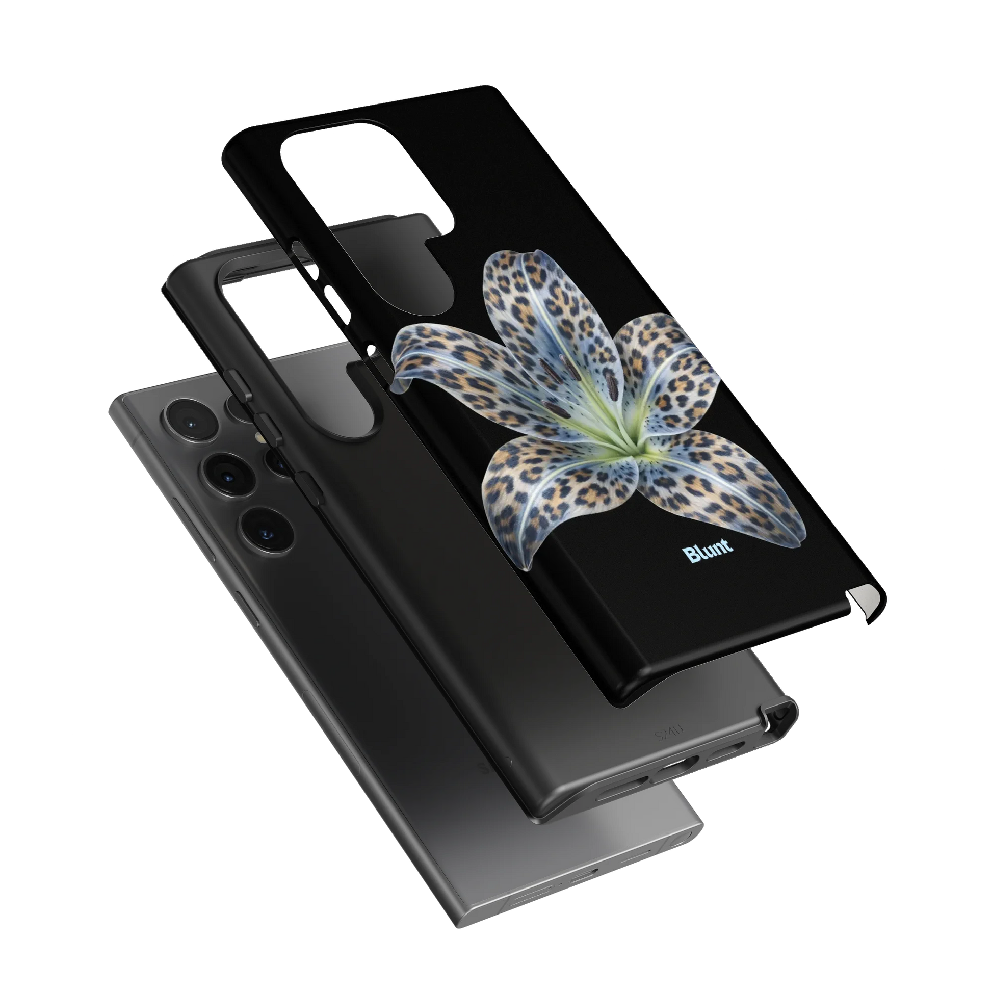 Blue-Leopard-Bloom-samsung-case-Galaxy S24 Ultra-3