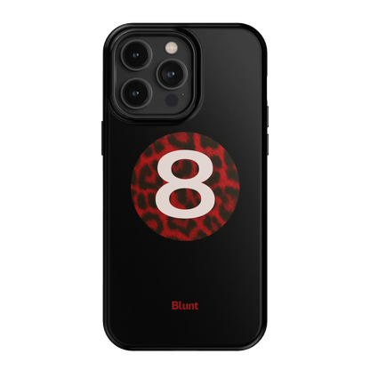 Red Cheetah Magic 8 iPhone Case