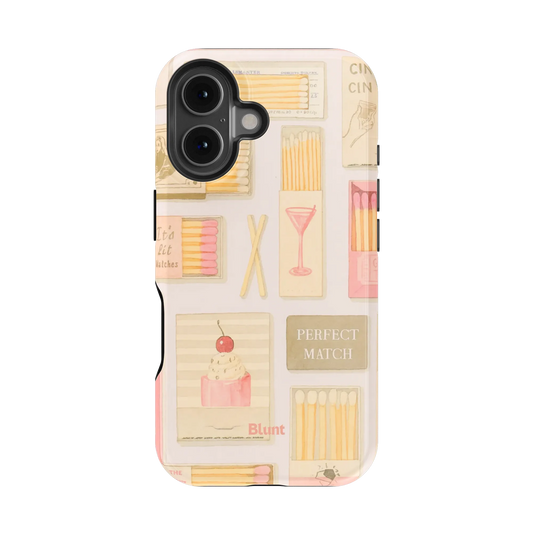 Pink Match iPhone Case