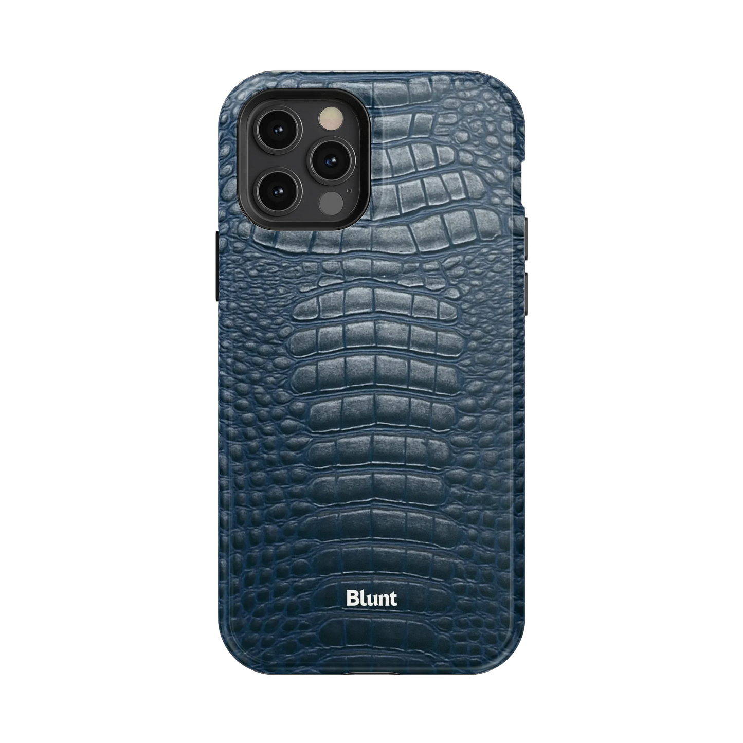 Navy Croc iPhone Case