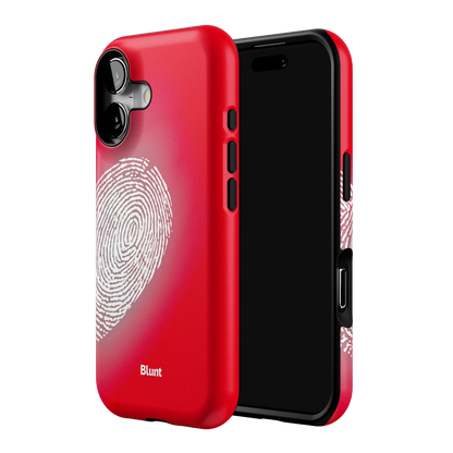 Heart Print Red iPhone Case