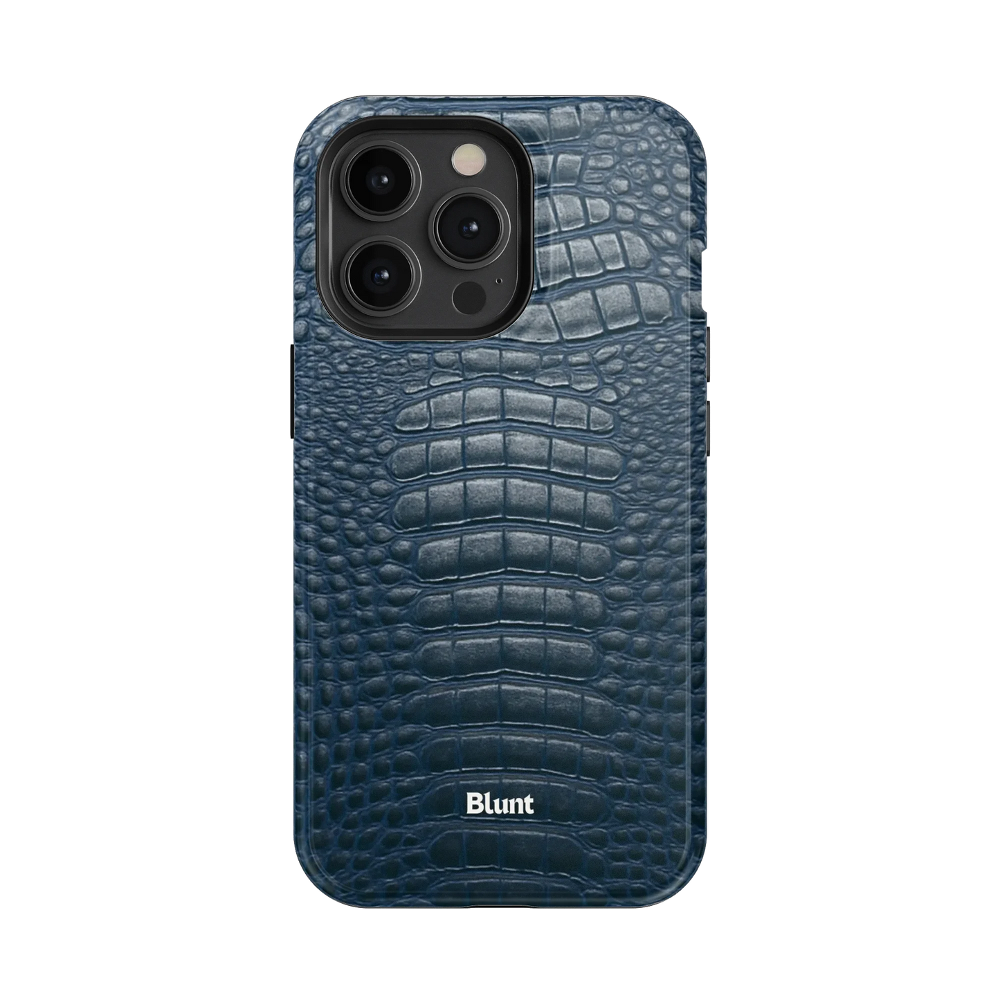 Navy Croc iPhone Case