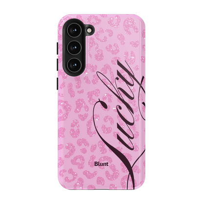 Pink Cheetah Lucky Samsung Case