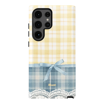 Blue-Lemonplaid-samsung-case-S24 Ultra-1