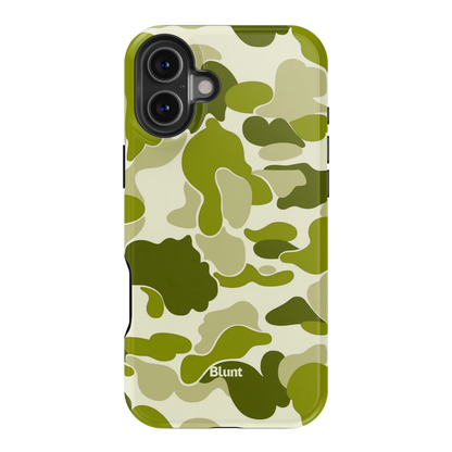 Lime Camo iPhone Case