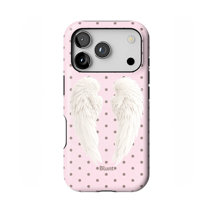 Pink Polka Wing iPhone Case