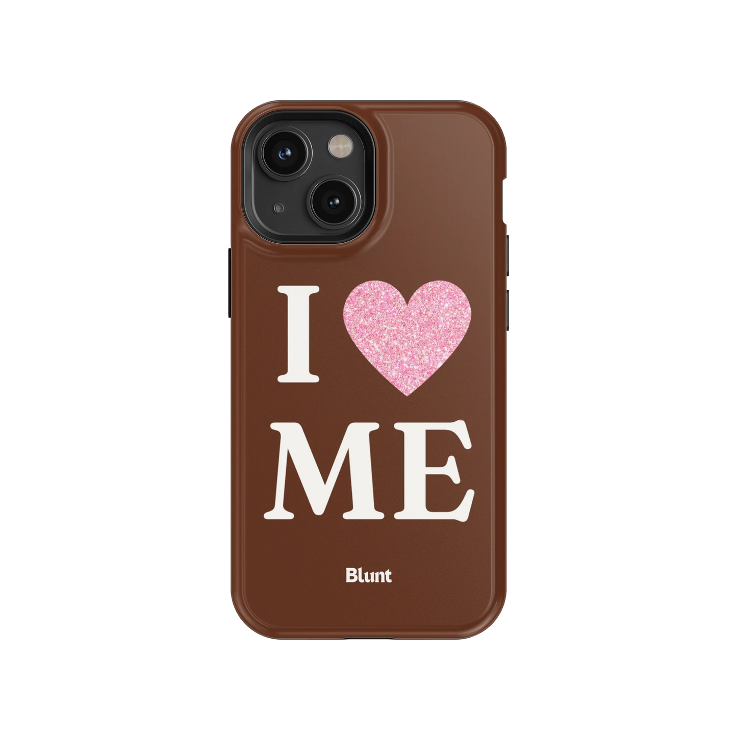 Brown I Love Me iPhone Case