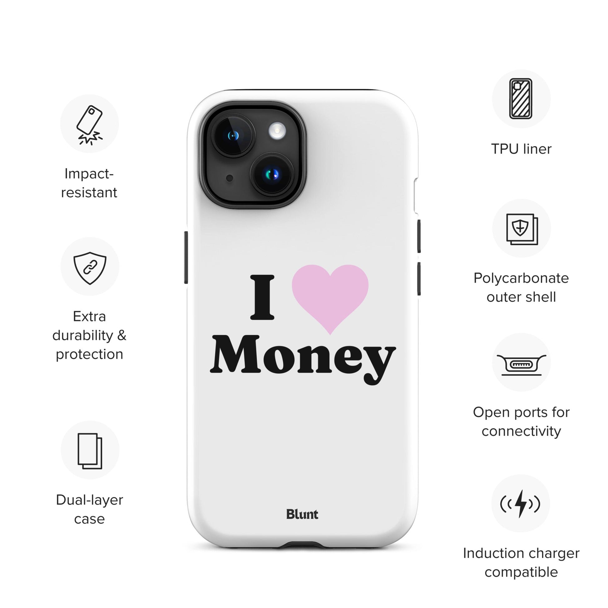 I Love Money iPhone Case - blunt cases