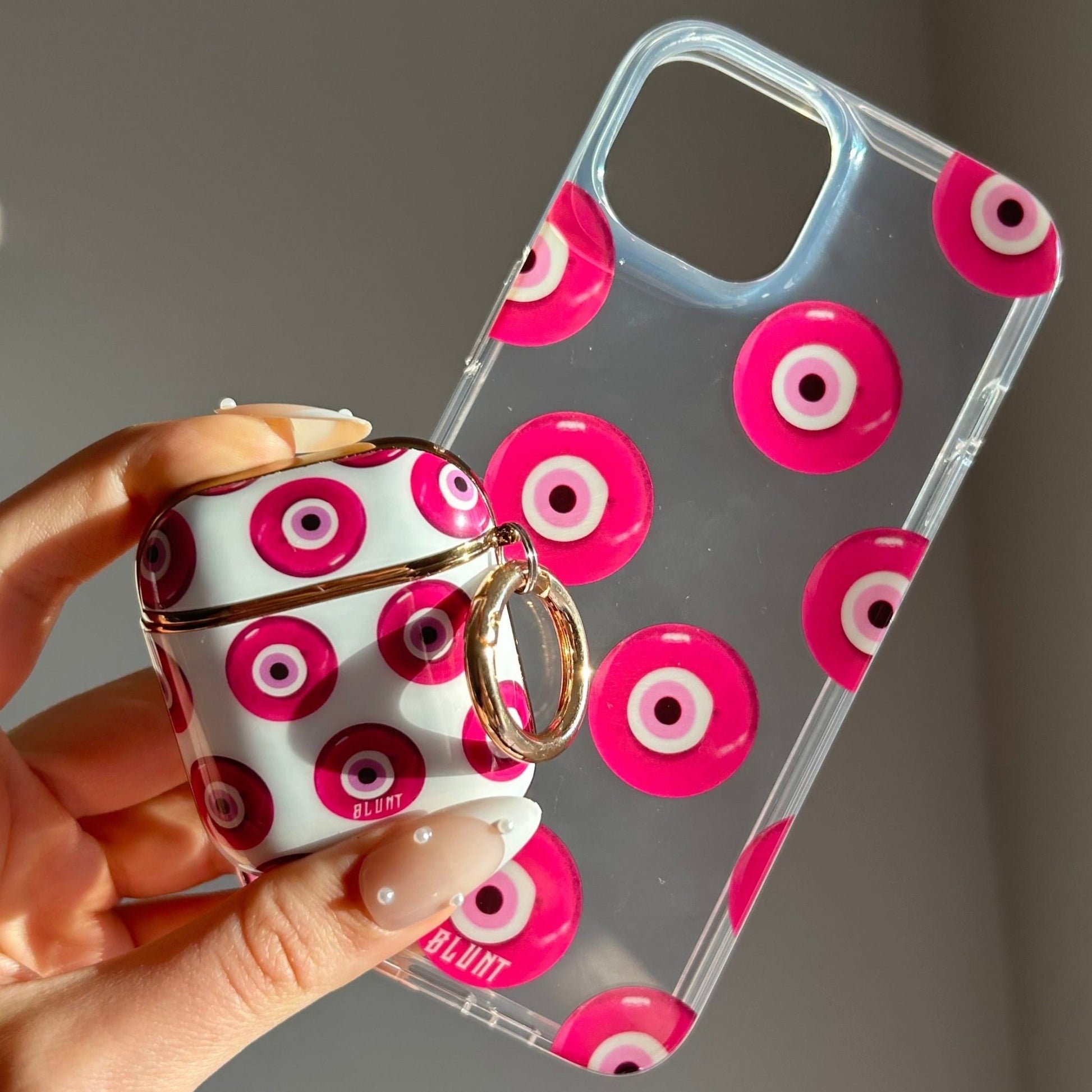 Pink Evil Eyez iPhone Case - blunt cases