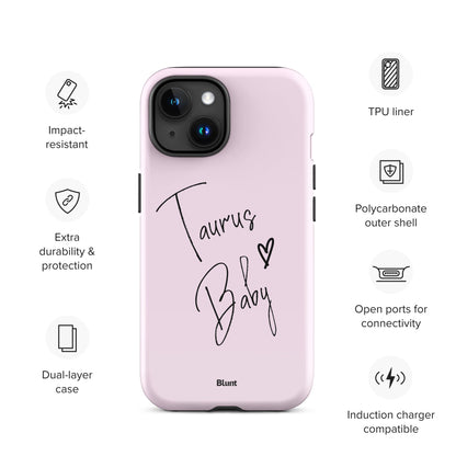 Pink Taurus Baby iPhone Case - blunt cases