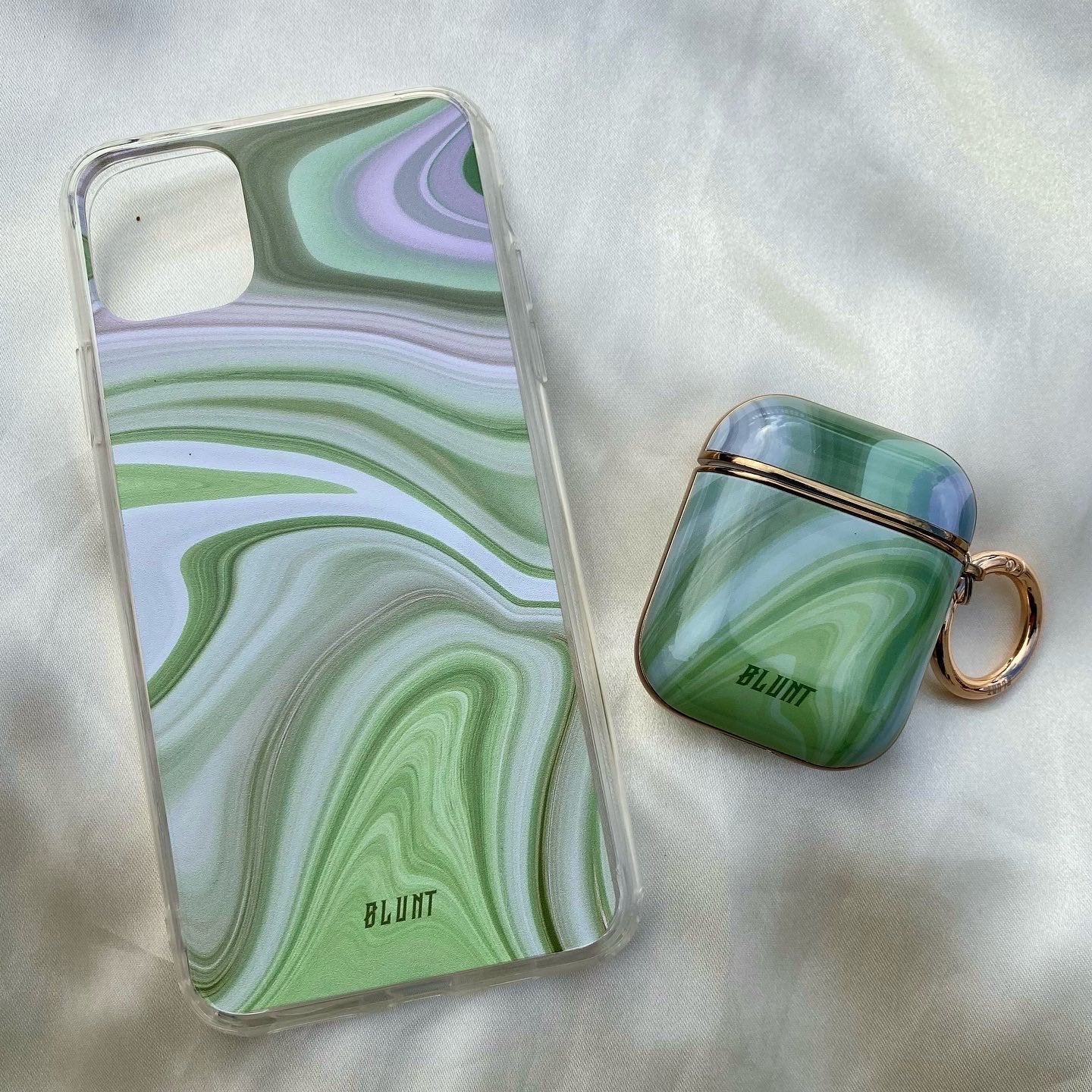 Sage Marble Airpod Case - blunt cases